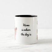 Beste Schattigee Maltese Hond Custom Gepersonalise Tweekleurige Koffiemok (Center)