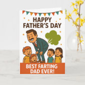 Beste Scheet-Vader Ooit Gelukkig Vaderdag Kaart (Gele Bloem)