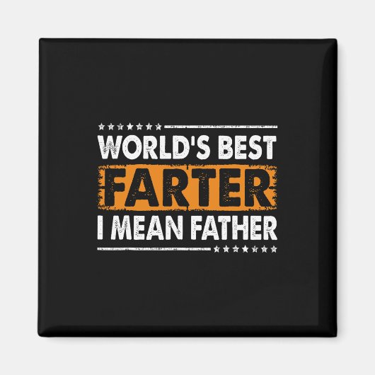 Beste Scheet van de Wereld Bedoel Vader Vaderdag P Magneet (Voorkant)
