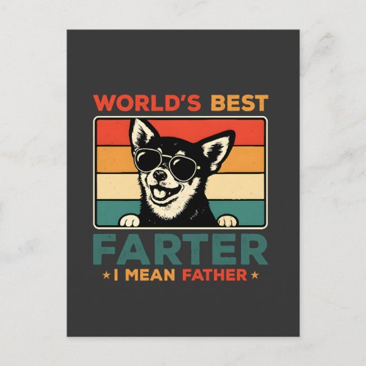 Beste Scheet van de Wereld, Ik bedoel Vader, Grapp Briefkaart (Voorkant)