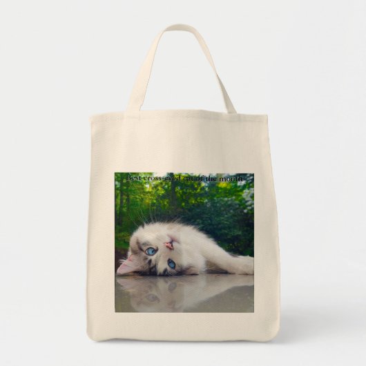 Beste schele kat tote bag (Voorkant)
