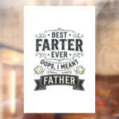 Beste Scheter Aller Tijden Grappig Vader Shirt Ont Raamsticker (Vel 2)