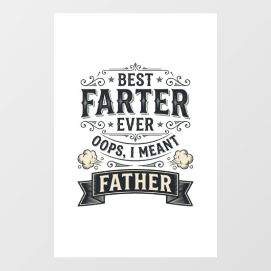 Beste Scheter Aller Tijden Grappig Vader Shirt Ont Raamsticker (Vel)