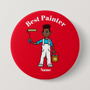 Beste schilder-Button voor zwarte mannelijke schil Ronde Button 7,6 Cm