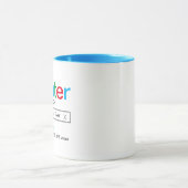 Beste schilder ooit zoekmachineresultaat met naam mok (Midden)