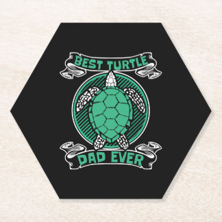 Beste schildpad papa ooit alligator snapping lover kartonnen onderzetters