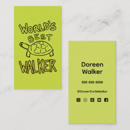 Beste Schildpadwandelaar Ter Wereld Visitekaartje