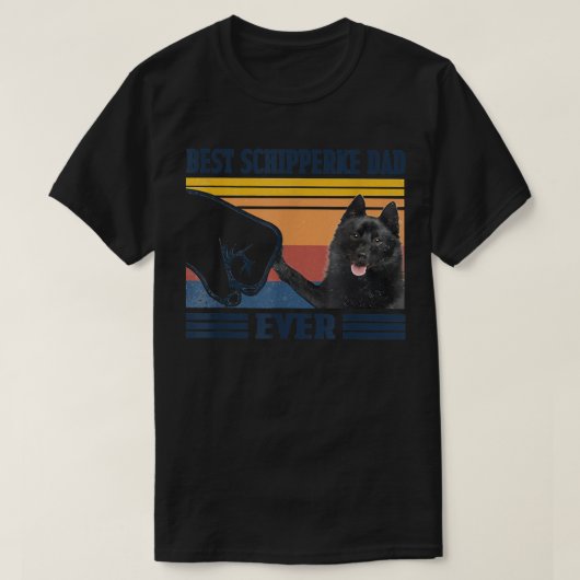 Beste Schipperke pa ooit  vaderdag Chris T-shirt (Design voorkant)