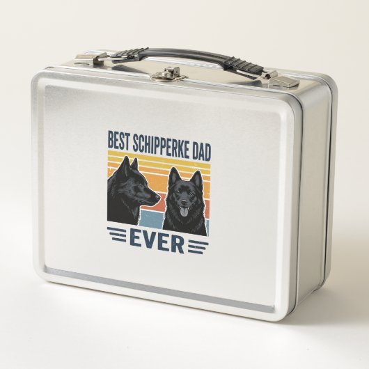 Beste Schipperke Vader Ooit Retro Hond Vector Desi (Voorkant)