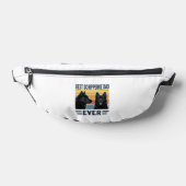 Beste Schipperke Vader Ooit Retro Hond Vector Desi Heuptasje (Liggend)
