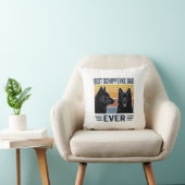 Beste Schipperke Vader Ooit Retro Hond Vector Desi Kussen (Stoel)