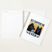 Beste Schipperke Vader Ooit Retro Hond Vector Desi Planner (Display)