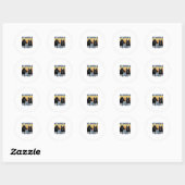Beste Schipperke Vader Ooit Retro Hond Vector Desi Ronde Sticker (Vel)