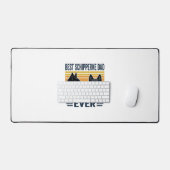 Beste Schipperke-vader ooit Retro-hond Vectorontwe Bureaumat (Keyboard & Muis)