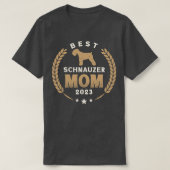 Beste Schnauzer Moeder 2023 Leuke Schnauzer Hond L T-shirt (Design voorkant)