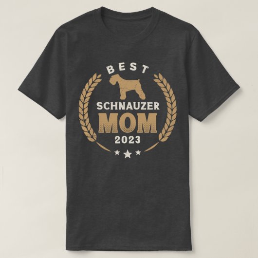 Beste Schnauzer Moeder 2023 Leuke Schnauzer Hond L T-shirt (Design voorkant)
