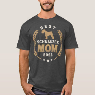 Beste Schnauzer Moeder 2023 Leuke Schnauzer Hond L T-shirt