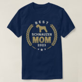 Beste Schnauzer Moeder 2023 Leuke Schnauzer Hond L T-shirt (Design voorkant)