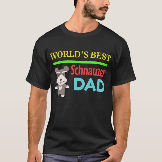 Beste Schnauzer-pap ter wereld T-shirt (Voorkant)