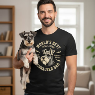 Beste Schnauzer-papa ter wereld Echte Legende T-shirt