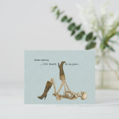 Beste schoenen Skeleton in Liefde Briefkaart (Staand voorkant)