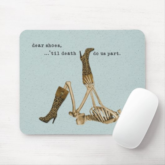 Beste schoenen Skeleton in Liefde Muismat (Met muis)