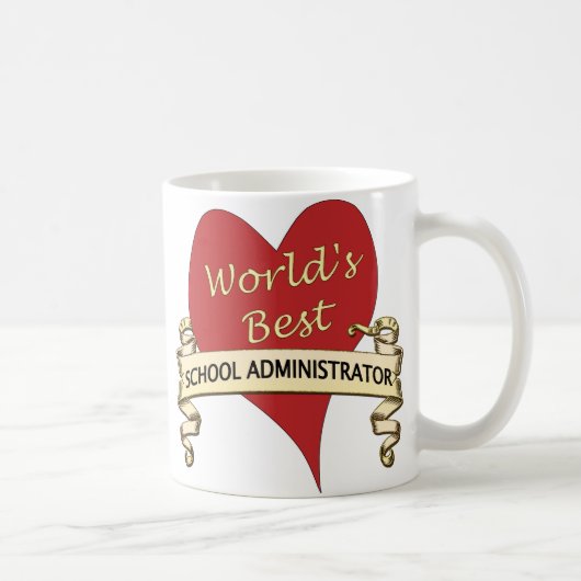 Beste schoolbeheerder van de wereld koffiemok (Rechts)