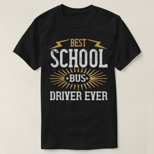 Beste schoolbusbestuurder, ouder 4 t-shirt (Design voorkant)