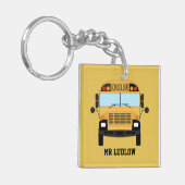 Beste schoolbuschauffeur Dank u voor uw waardering Sleutelhanger (Voorkant Links)