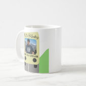Beste schoolbuschauffeur fotocadeaus koffiemok (Voorkant links)
