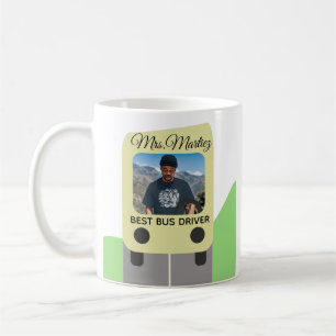 Beste schoolbuschauffeur fotocadeaus koffiemok