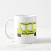 Beste schoolbuschauffeur Gele bus Koffiemok (Links)