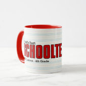 Beste schoolleraar ter wereld Grappig Spreek mijn  Mok (Voorkant links)