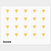 Beste schoolteam ooit ronde sticker (Vel)