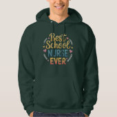 Beste schoolverpleegster hoodie (Voorkant)