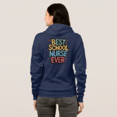 Beste schoolverpleegster hoodie (Achterkant volledig)