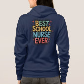Beste schoolverpleegster hoodie (Achterkant)