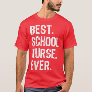 Beste schoolverpleegster ooit Funny Gift Kerstmis T-shirt
