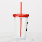 Beste schoolverpleegster ooit gepersonaliseerd acryl drinkbeker (Rechts)