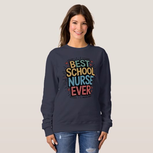 Beste schoolverpleegster trui (Voorkant volledig)