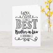 Beste schoonbroer in de wereld kaart (Gele Bloem)