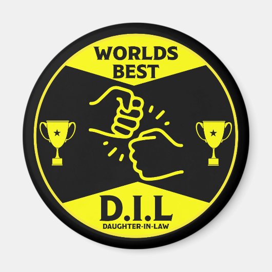 Beste schoondochter + cadeaus magneet (Voorkant)