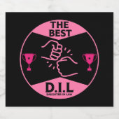 Beste schoondochter + cadeaus sparkling wijnetiket (Enkel label)