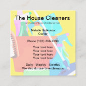 Beste schoonmaakservice Modern Vierkante Visitekaartje (Voorkant)