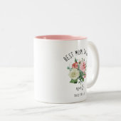 Beste schoonmoeder ooit twee toner gepersonaliseer tweekleurige koffiemok (Voorkant rechts)