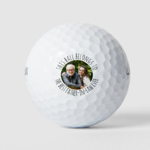 Beste schoonvader gepersonaliseerde foto golfballen