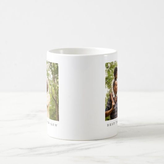 Beste schoonvader ooit foto gepersonaliseerd koffiemok (Center)