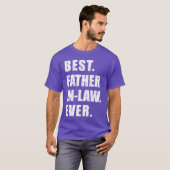 Beste schoonvader ooit t-shirt (Voorkant volledig)
