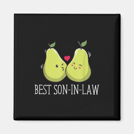 Beste schoonzoon bruidegom Funny echtgenoot worden Magneet (Voorkant)