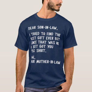 Beste schoonzoon citaat grappige humor grap van mo t-shirt